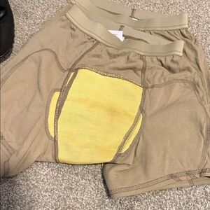 Men's Tan and Yellow Shorts Combat Shorts (Never Worn) x2